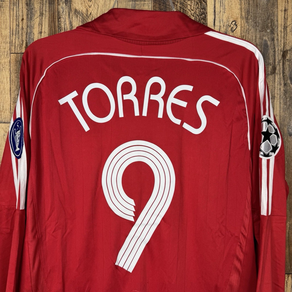 08-09★Liverpool★adidas★サッカーユニフォーム★Torres 2006/08 TORRES #9 Liverpool Vintage adidas Home Football
