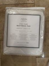 Pottery Barn Teen Essential Mattress Pad Cover White XL Twin NWT Brand New