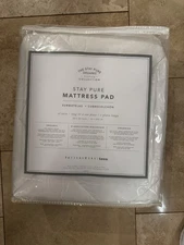 Pottery Barn Teen Essential Mattress Pad Cover White XL Twin NWT Brand New