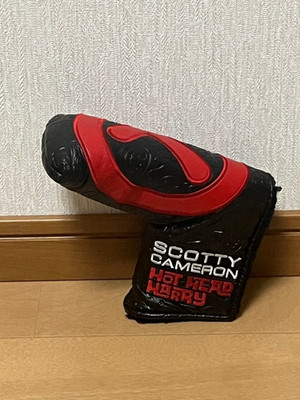 Scotty Cameron Circle T Hot Head Harry Putter Cover Black Red Blade Golf...