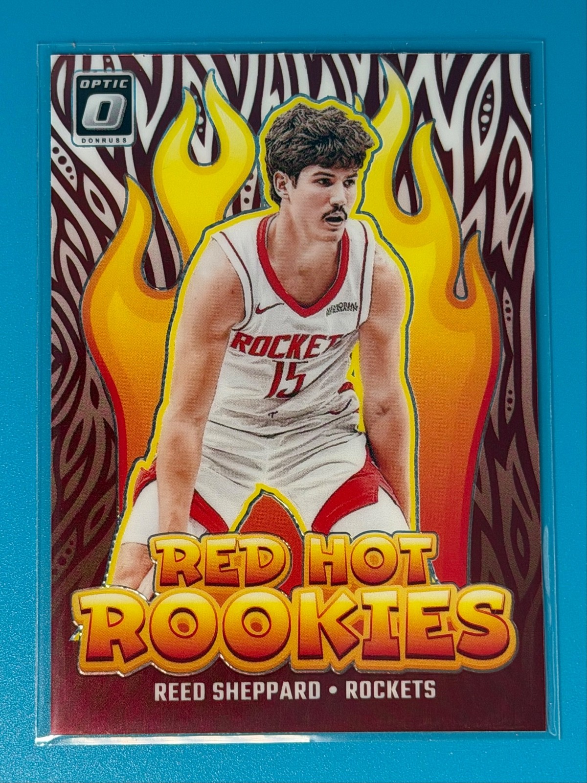 2024-25 Donruss Optic REED SHEPPARD Red Hot Rookies Insert #3 Rookie