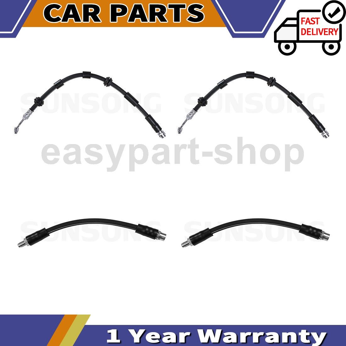 4 Sunsong Front Rear Brake Line Hose Fits 2008 2009 2010 2011 2012 2014 Audi R8