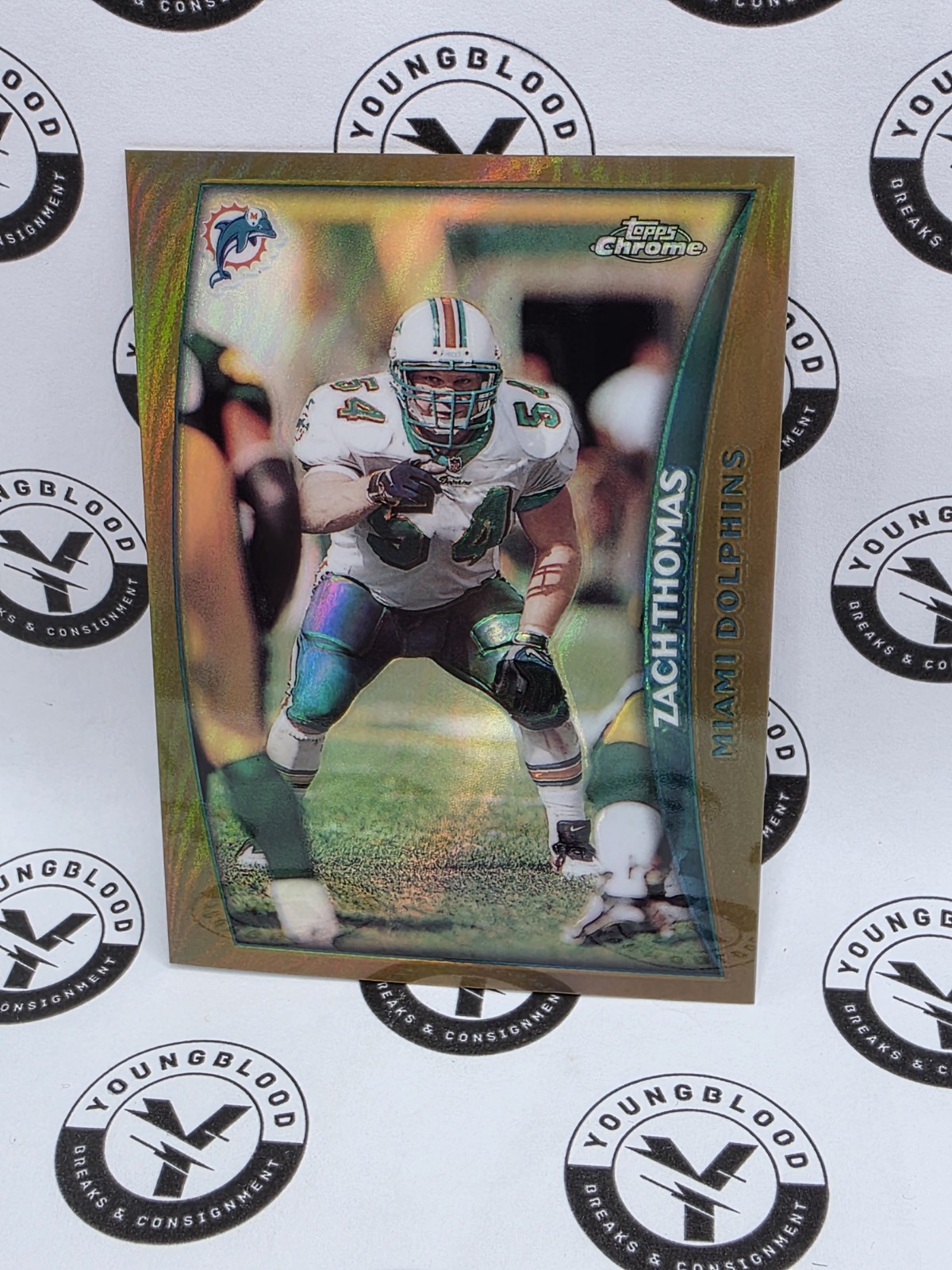 1998 Topps Chrome Zach Thomas Miami Dolphins Refractor #76