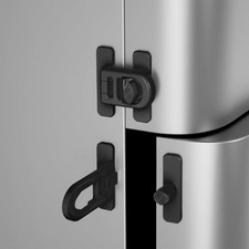2 Pack Child Proof Refrigerator Lock with Sticky Adhesive Pads, kids Safety L...