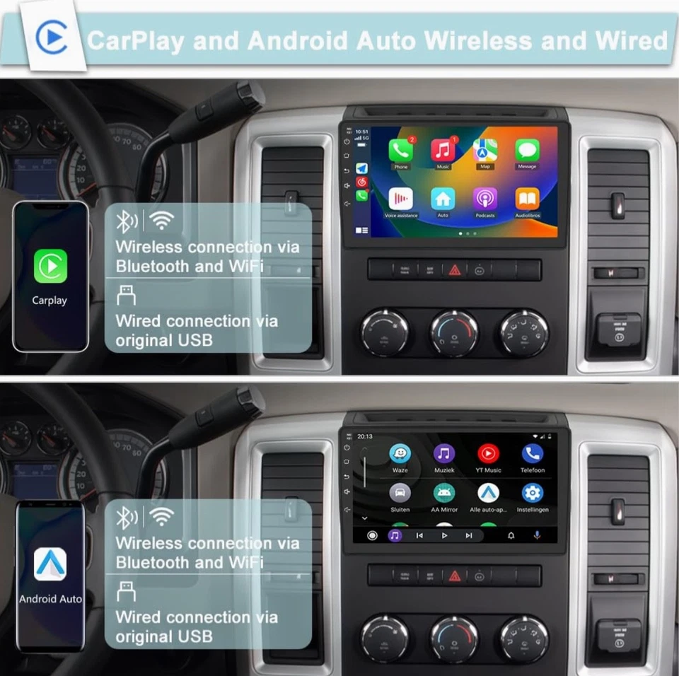 (4GB+64GB) Car Radio Stereo Upgrade for Jeep Wrangler JK 2007-2018 Compass Grand - Image 3 of 4