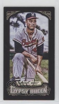 2014 Topps Gypsy Queen Mini Black 184/199 Eddie Mathews #144 HOF sh7
