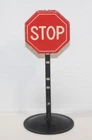 Vintage 1950s Toy Tonka Truck Pressed Steel Stop Sign - State Hi-Way Dept #18