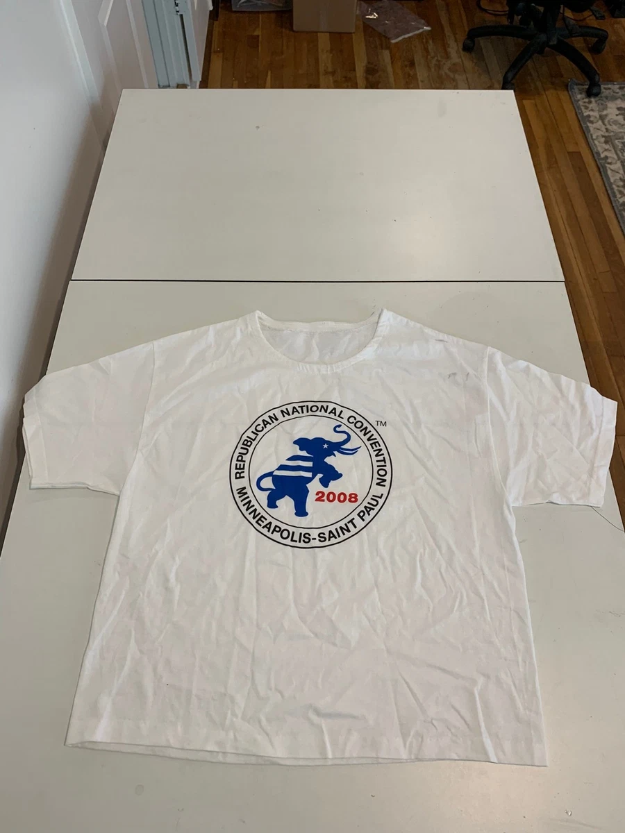 T-shirt Trump Manches Courtes - Coton 100%, Blanc, Unisexe, Neuve Avec étiquettes, Fabrication USA