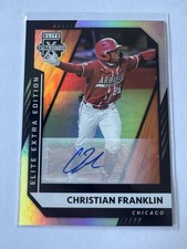 2021 Panini Elite Extra Edition #123 Christian Franklin Autograph Cubs