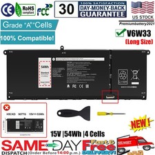 New V6W33 15V 54Wh Battery for Dell Inspiron 15 5415 5510 5515 Latitude 13 3320
