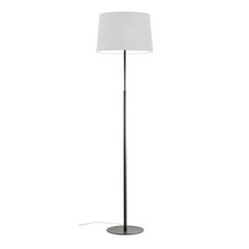 Nemia piantana struttura in metallo bronzata e paralume in tessuto LED 15W E27