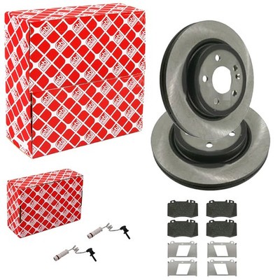 FEBI BREMSSCHEIBEN Ø303mm + BELÄGE VORNE für MERCEDES M-KLASSE W163 ML 270 430