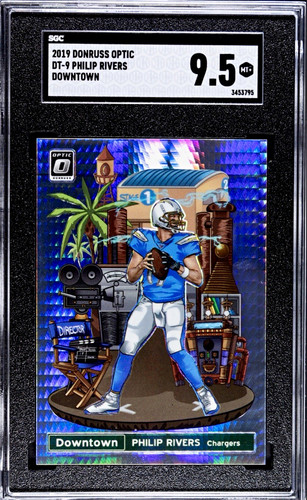 Philip Rivers #DT-9 2019 Donruss Optic Downtown card