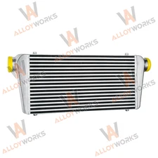 24"x12"x4" 1000HP 5-50PSI Aluminum Turbo Intercooler 3" Inlet & Outlet 76mm NEW