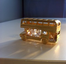 LONDON BUS, Doppeldecker Modellauto mit Swarovski Kristallen Kristallglas Steine
