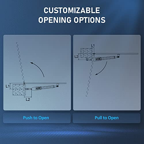 Smart Gate Opener Kit, App Compatible Dual Swing Gate Opener for Doors up to - Picture 8 of 8