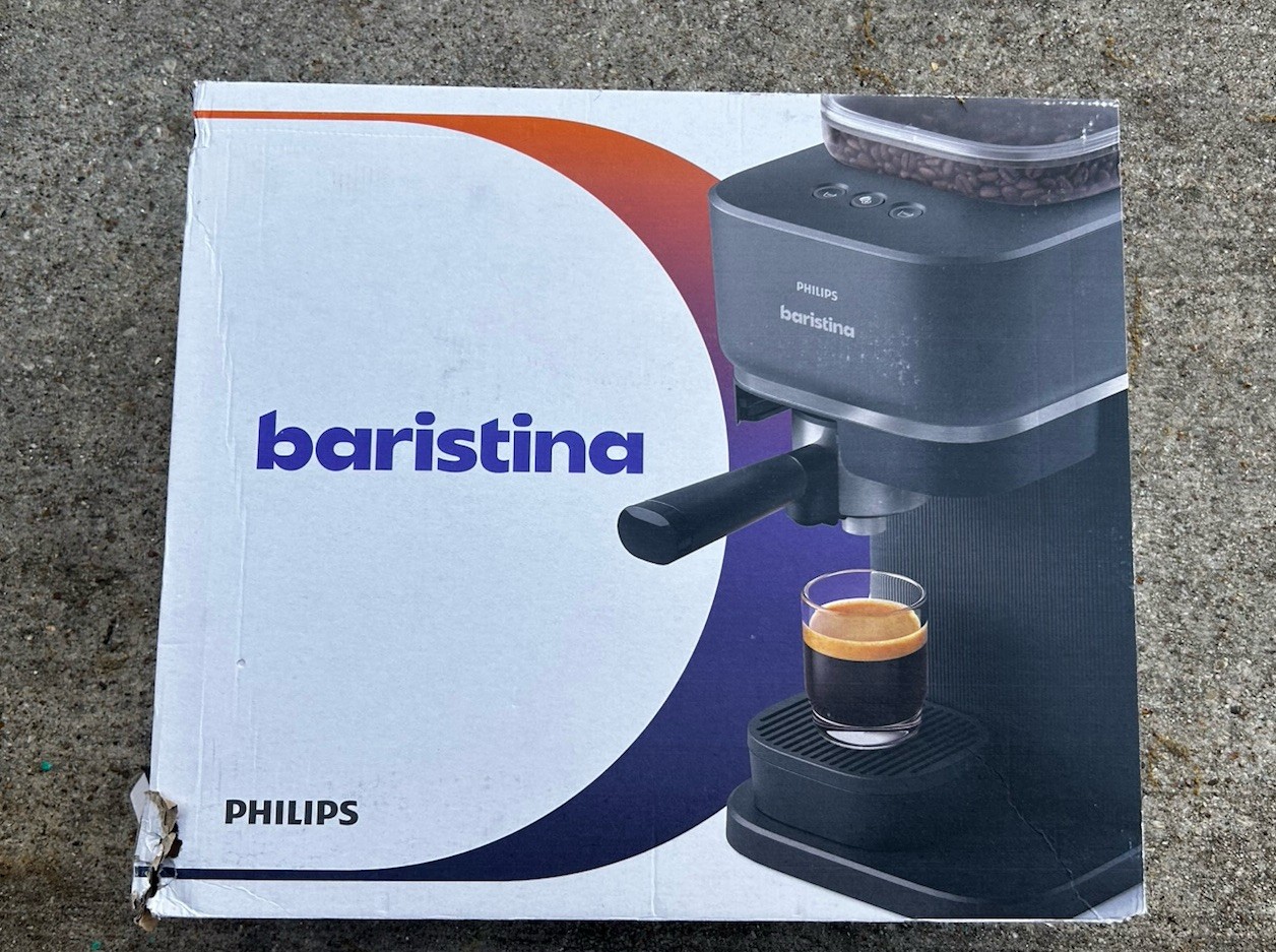 Philips Baristina Automatic Espresso Machine Grind-Tamp-Brew System Compact New