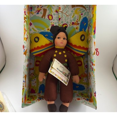 Vintage 1995 Lenci Doll Collection Farfalla  Italy Felt Doll Butterfly