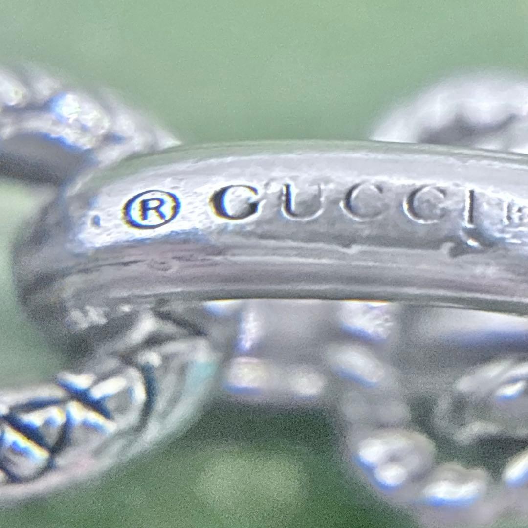 GUCCI Interlocking G Arabesque Large Silver Neckl… - image 4
