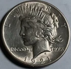 1921 Peace Silver Dollar- Nice White AU+ COIN!