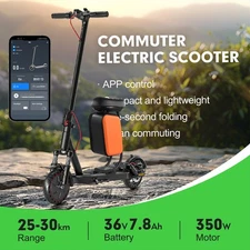 Lot Storage Seat Electric Scooter w/10L Large Storage Space Bag Kick Scooter NEW