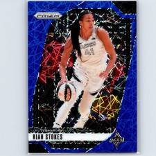 2024 Panini Prizm WNBA Kiah Stokes #122 Blue Velocity Prizms Las Vegas Aces