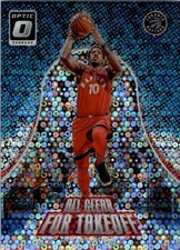 2017-18 Donruss Optic All Clear for Takeoff Fast Break Holo #7 DeMar DeRozan BSK