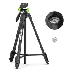 60-Inch Lightweight Tripod Portable Adjustable Tripod for Laser Level with 3-...