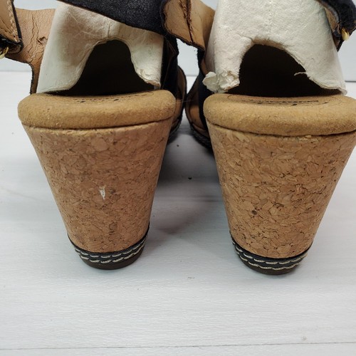 Collection By Clarks Cushion Soft Summer Sandals Size 9 Black Leather Fast Ship - Picture 13 of 17