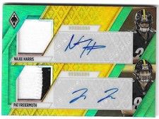 Najee Harris Pat Freiermuth 2021 PHOENIX ROOKIE AUTOGRAPH CARD Steelers RPA AUTO