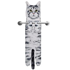 Funny Cat Hand Towels - Cute Decorative Kitchen Bathroom Washcloths Face Towe...
