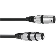 Omnitronic 3022075B 2299979 XLR Cable Black 3m Durable Audio Connection
