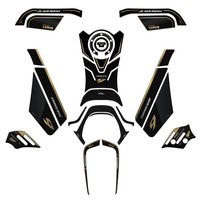 Kit Tank Full Aufkleber 3D Kompatibel Mit Yamaha Tracer 9-9 GT 2021-2024 Gold