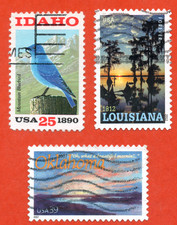 USA / aus Statehood-Serie  "Louisiana"+ "Idaho" + "Oklahoma"