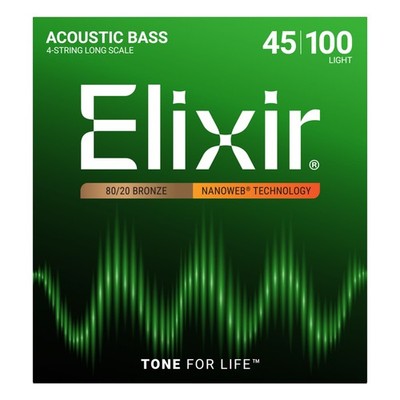 Elixir 14502 Acoustic Bass 45-100 - Akustikbass Saiten