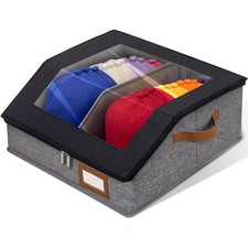 1 Pack Large Hat Storage for Baseball Caps Stackable Cowboy Organizer Box H...