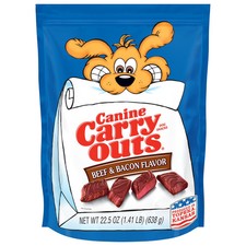Canine Carry Outs Beef Bacon Flavor Dog Treats 22.5 oz Bag