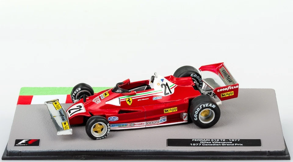 Ferrari 312T2 Gilles Villeneuve 1977 Scala 1:43 Modellino Formula1 Blister Nuovo - Immagine 2 di 4