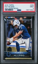 2015 TOPPS 50TH SUPER BOWL #282 PAT MCAFEE PSA 9