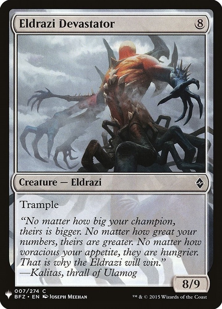 Eldrazi Devastator - 7 - NM - The List Reprints