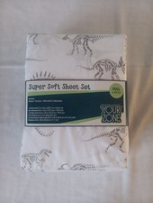 Full Size Sheet Set Dinosaur Skeleton Print Your Zone New In Package 4 Piece Set