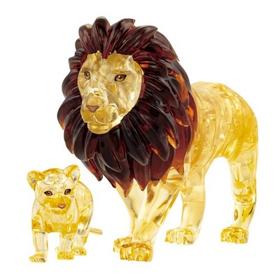 BePuzzled 3D Crystal Puzzle-Lion And Baby
