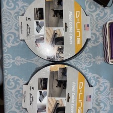 2 D-Line 6' Floor Cable Cover Cord Protector US/CC-4, 2.375" x 0.5" PVC Gray New