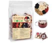 Kidney Tea 25 Bags Ginseng five Treasure Tea Formula Traditional Chinese Herbal
