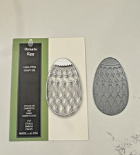 Poppy Stamps Ornate Egg Craft Die 828 2.2 x 3.6" Papercrafting Easter