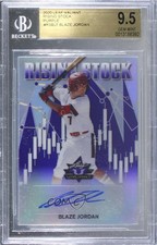 2020 Leaf Valiant Purple Prismatic 15/25 Blaze Jordan BGS 9.5 GEM MINT Auto uk2
