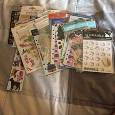 Lot Of 26 Packs Of Scrapbooking Stickers - Stickopotamus, Jolee’s & More