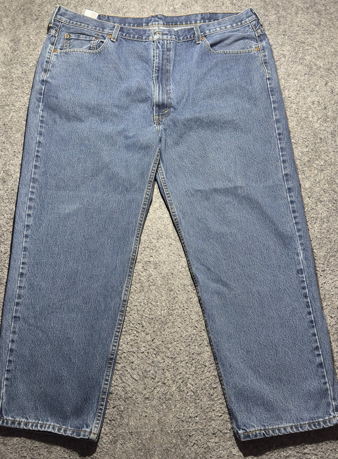 Mens 44x29 Blue Straight Legs Western Cowboy Work Wear Ranch
