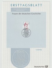ETB Ersttagsbl&auml;tter BRD Bund Jahrgang 2003 komplett, aus Abo, Top