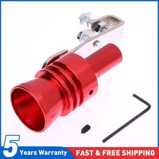 XL Red Turbo Exhaust Whistle Car Sound Dump Valve Blow Off Tailpipe Simulator UK